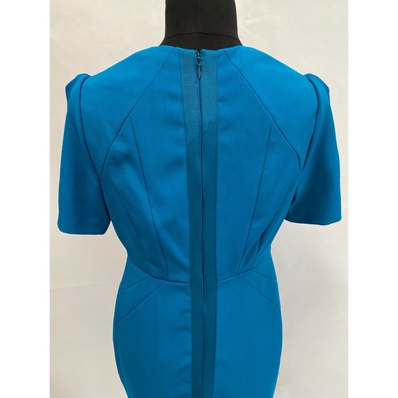 ✨HOST PICK✨ Adrianna Papell Turquoise Structured Sheath Dress - Turquoise Size 8 - Picture 4 of 10